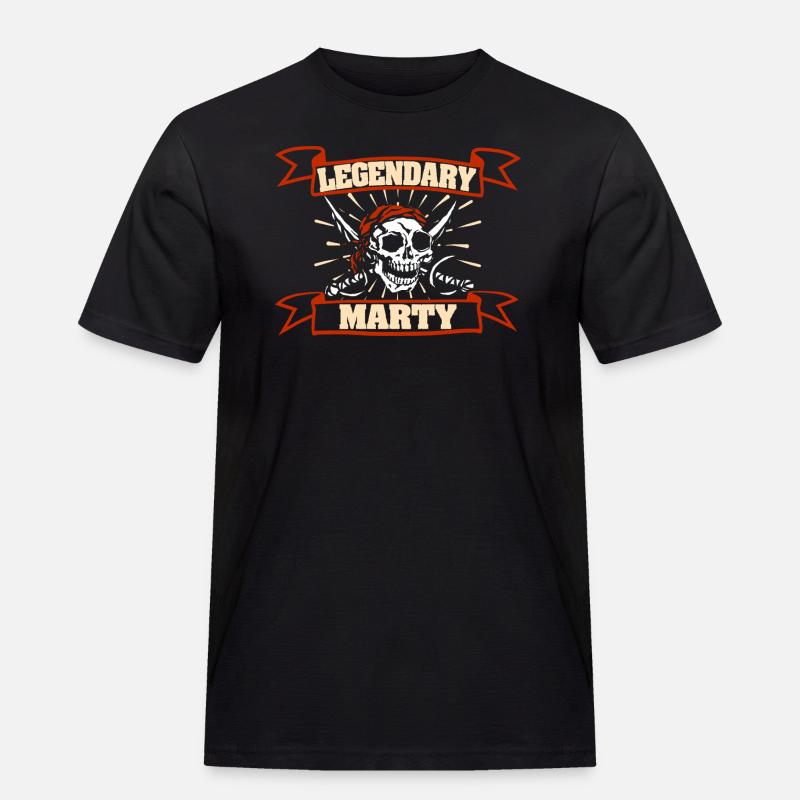 Gift for Marty - Men's Workwear T-Shirt - black