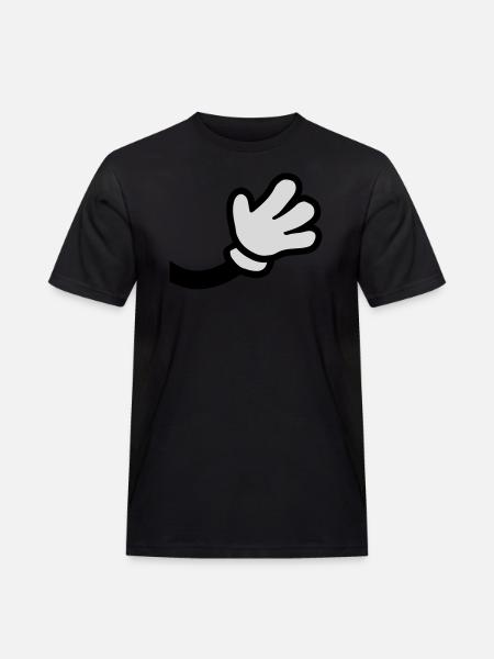 Waving Comic Hand - Men's Workwear T-Shirt - black
