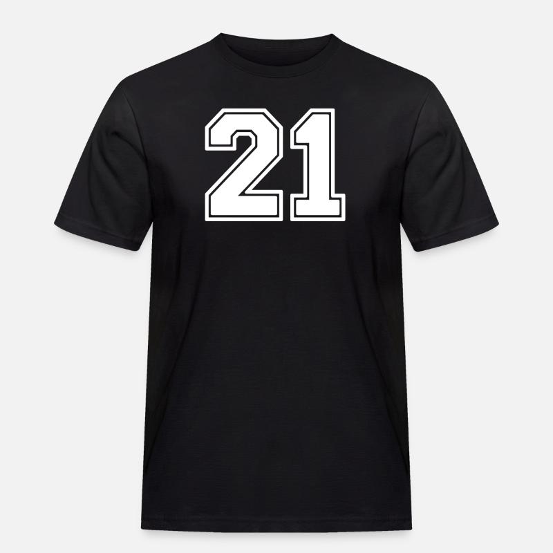 21 - Männer Workwear T-Shirt - Schwarz