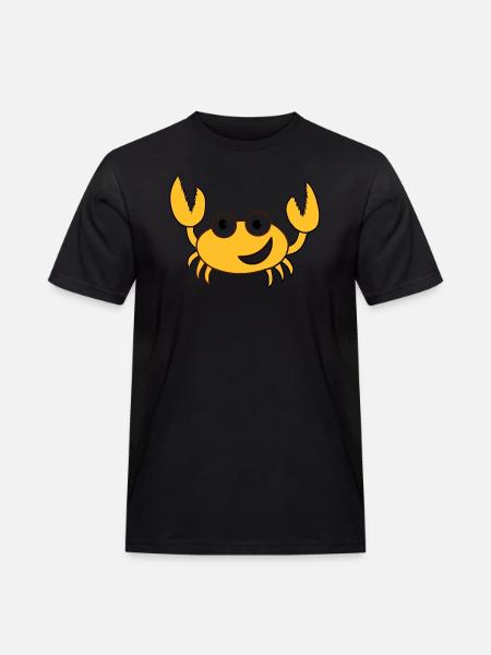 Krebs - Männer Workwear T-Shirt - Schwarz