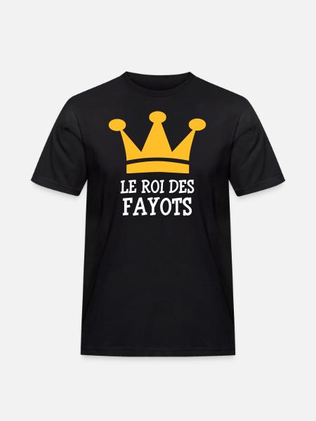 Le Roi des Fayots - Men's Workwear T-Shirt - black