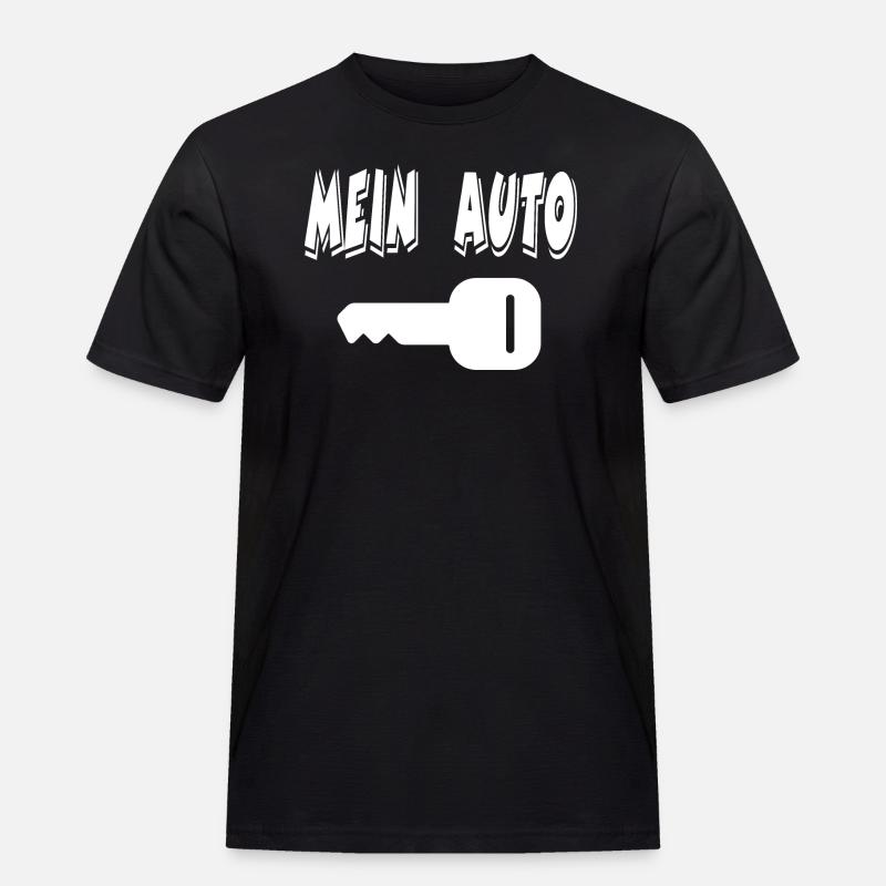 Auto - Männer Workwear T-Shirt - Schwarz