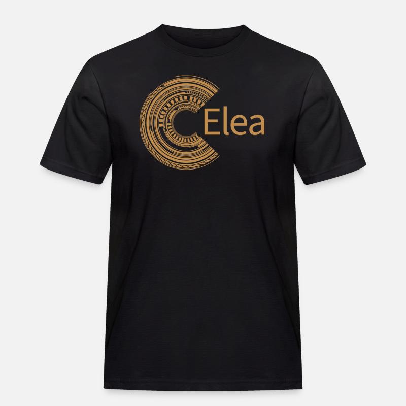 Für Elea - Männer Workwear T-Shirt - Schwarz