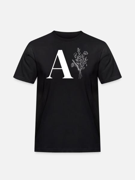 Minimalist Flower Bag - Men's Workwear T-Shirt - black