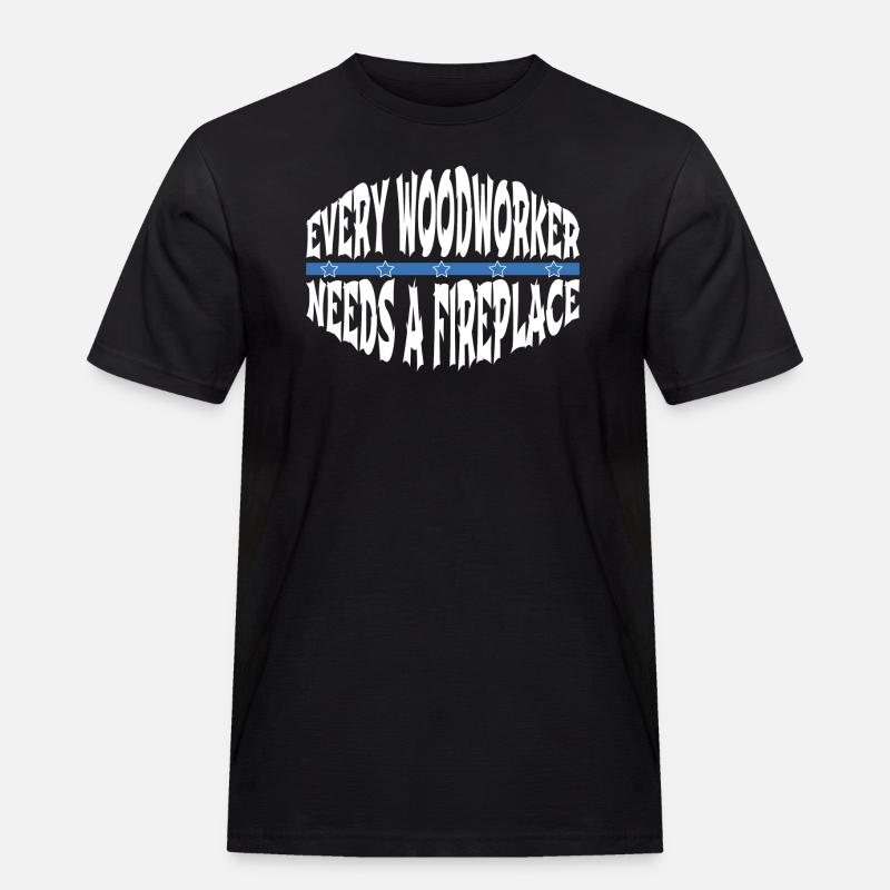 chainsaw carpenter apprentice - Männer Workwear T-Shirt - Schwarz