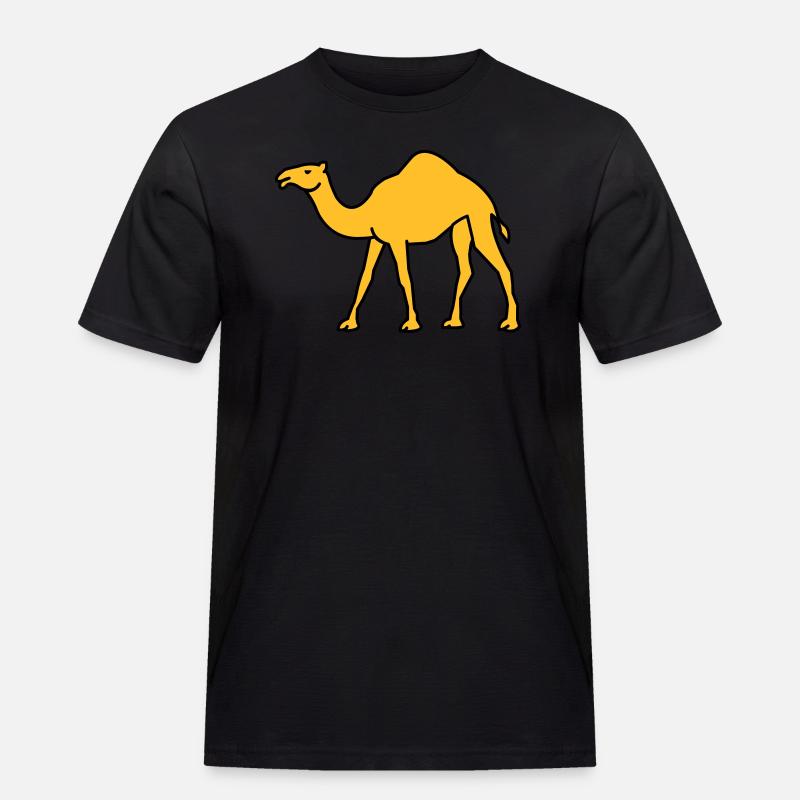 kamel_02 - Männer Workwear T-Shirt - Schwarz