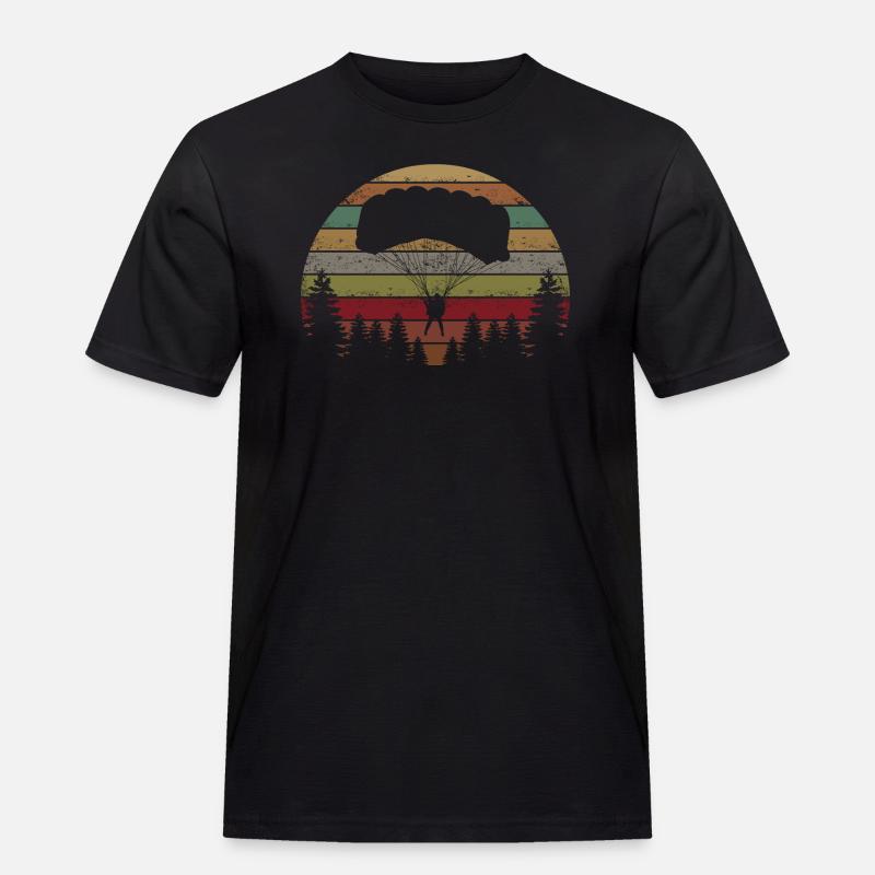 Skydive Evolution: Skydiver Design - T-shirt Workwear homme - noir