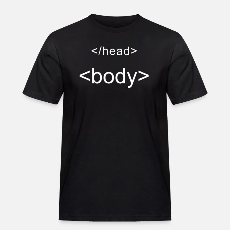 Programmation de chemise de programmeur - T-shirt Workwear homme - noir