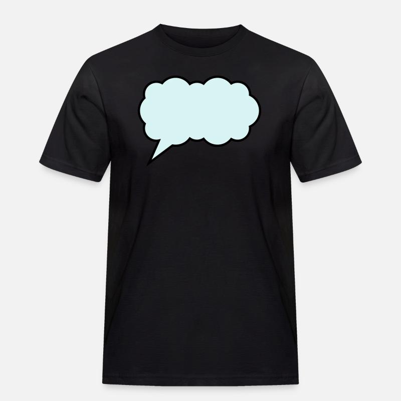 cloud bubble design - Men's Workwear T-Shirt - black