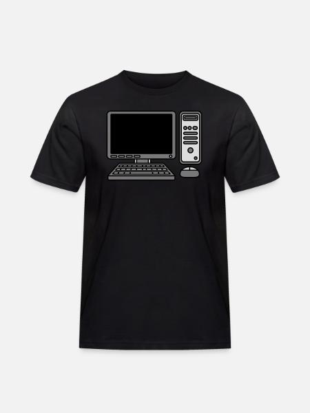 Computer Keyboard Mouse Screen - Men's Workwear T-Shirt - black