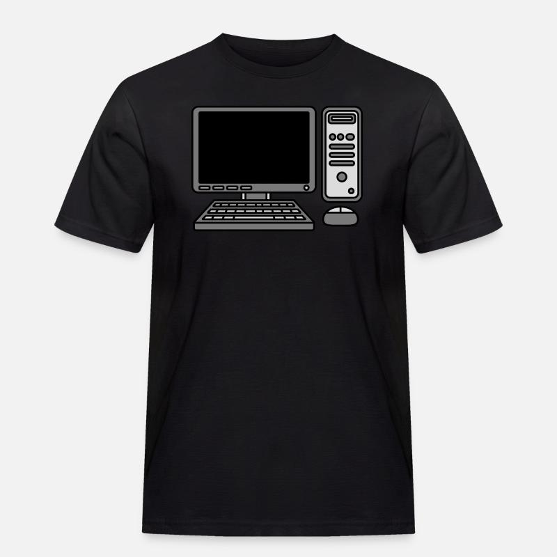 Computer Keyboard Mouse Screen - Men's Workwear T-Shirt - black