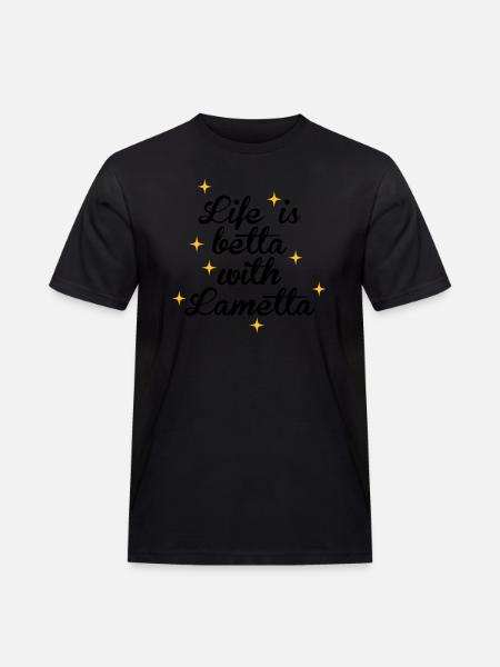 Lametta - Männer Workwear T-Shirt - Schwarz