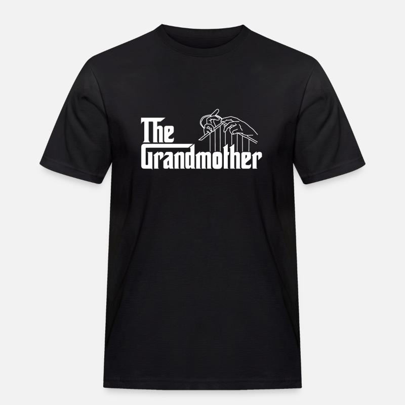 Die Großmutter - Männer Workwear T-Shirt - Schwarz