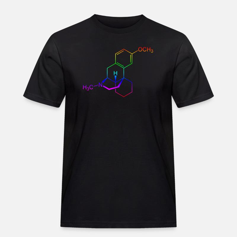 Dextromethorphan DXM Strukturformel - Männer Workwear T-Shirt - Schwarz