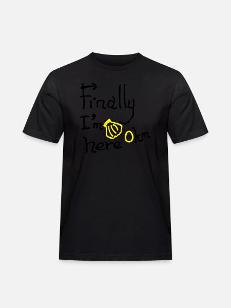 finally_im_here_0km - T-shirt Workwear homme - noir
