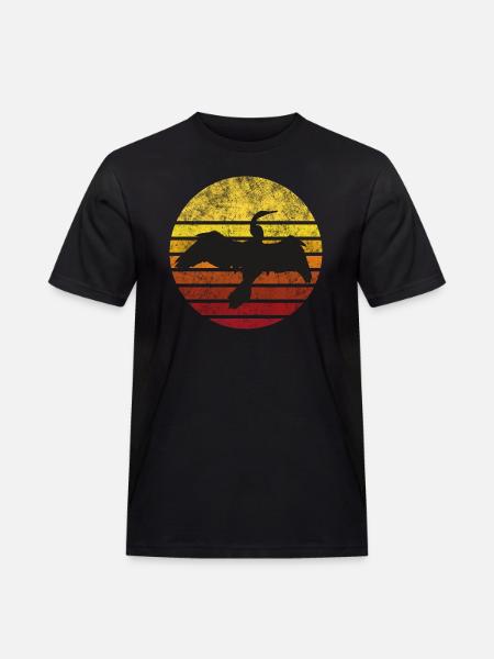 Kormoran im Sonnenuntergang - Männer Workwear T-Shirt - Schwarz