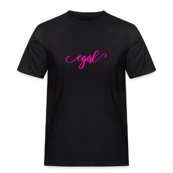 lustige Gesichtsmaske lustige Mundmasken egal - Männer Workwear T-Shirt - Schwarz - Vorne - AI Model Male 178 light (178cm)