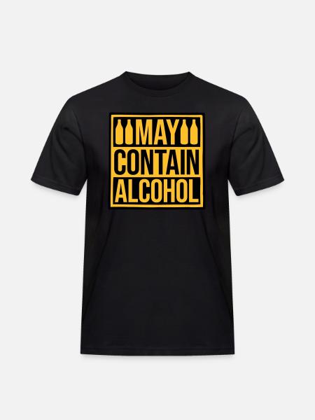 Flag May Contain Alcohol - Men's Workwear T-Shirt - black