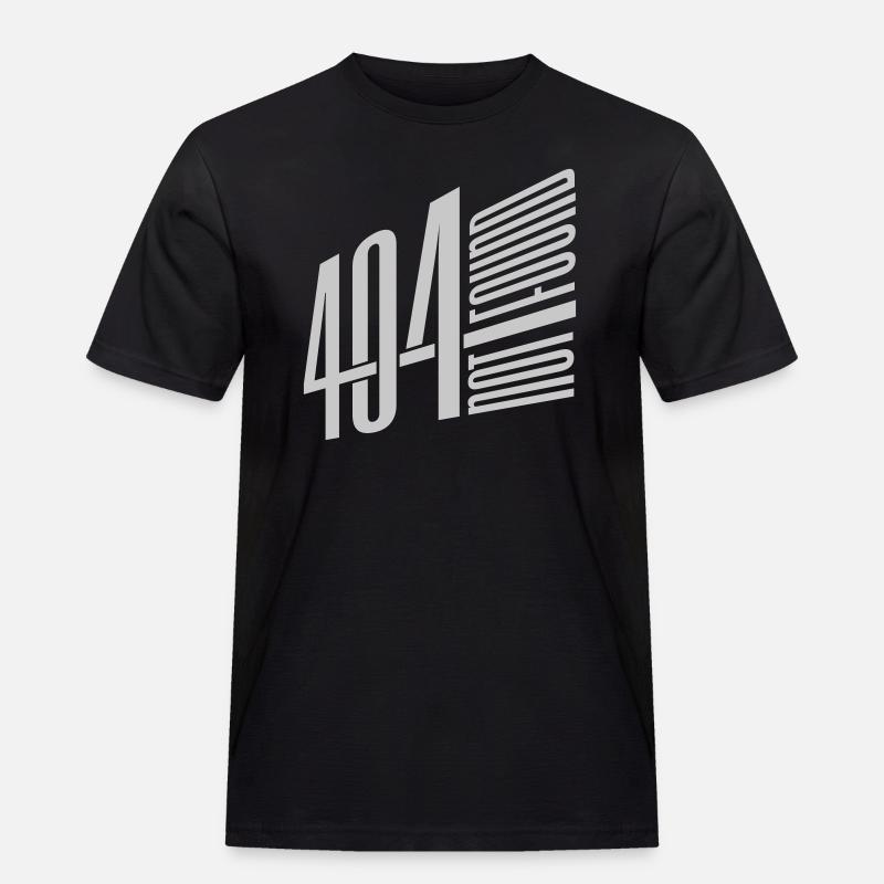 Error 404 not found - Men's Workwear T-Shirt - black