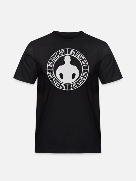 no days off quote - Men's Workwear T-Shirt - black