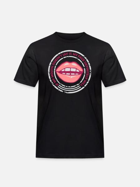 my face definitely will - Men's Workwear T-Shirt - black