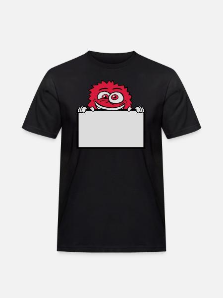 Sign show insane monster - Men's Workwear T-Shirt - black