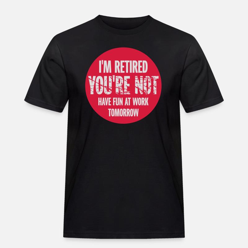 have fun at work - Männer Workwear T-Shirt - Schwarz
