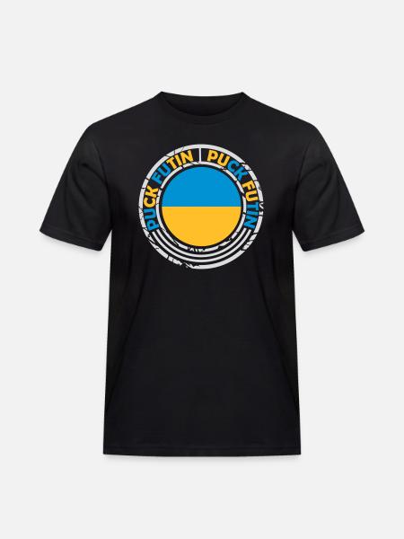 puck futin logo design - Men's Workwear T-Shirt - black