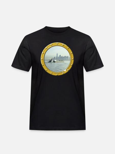 New York-Upper Bay - Men's Workwear T-Shirt - black