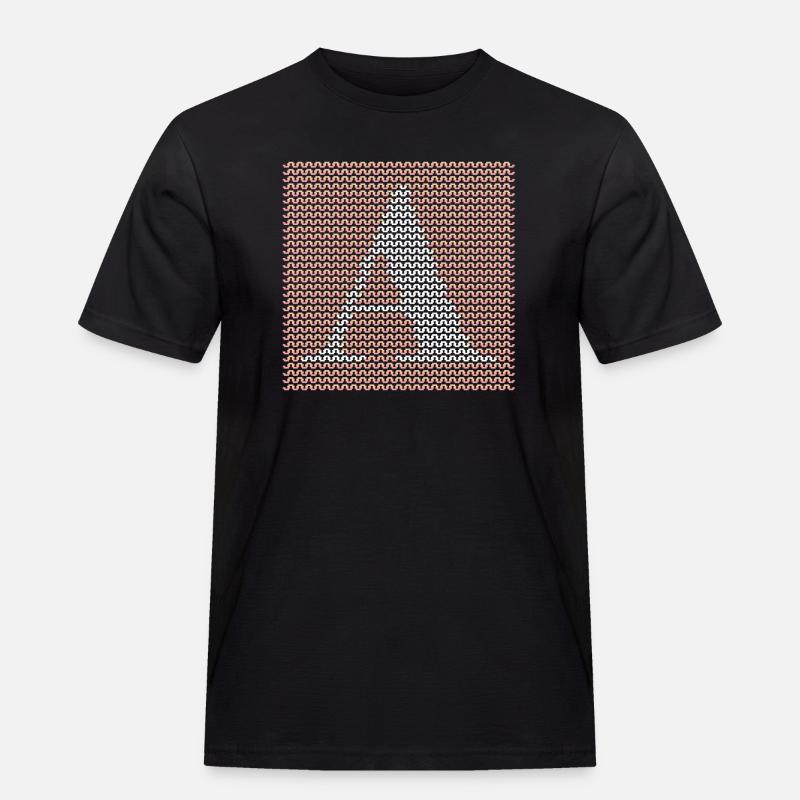 Garn Serif Buchstabe A Weiß - Männer Workwear T-Shirt - Schwarz
