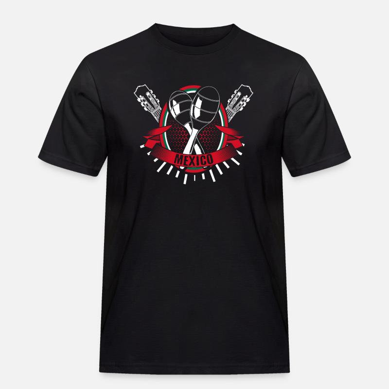 Mexiko Salsa Stolz Geschenkidee - Männer Workwear T-Shirt - Schwarz