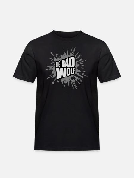 big bad wolf quote - Men's Workwear T-Shirt - black