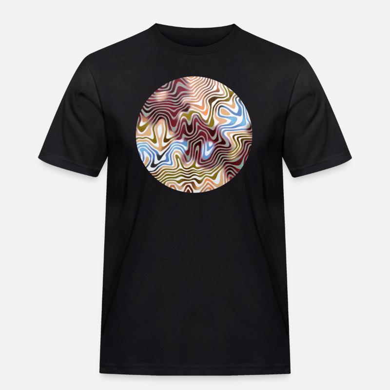 Relief Nummer 9 - Männer Workwear T-Shirt - Schwarz