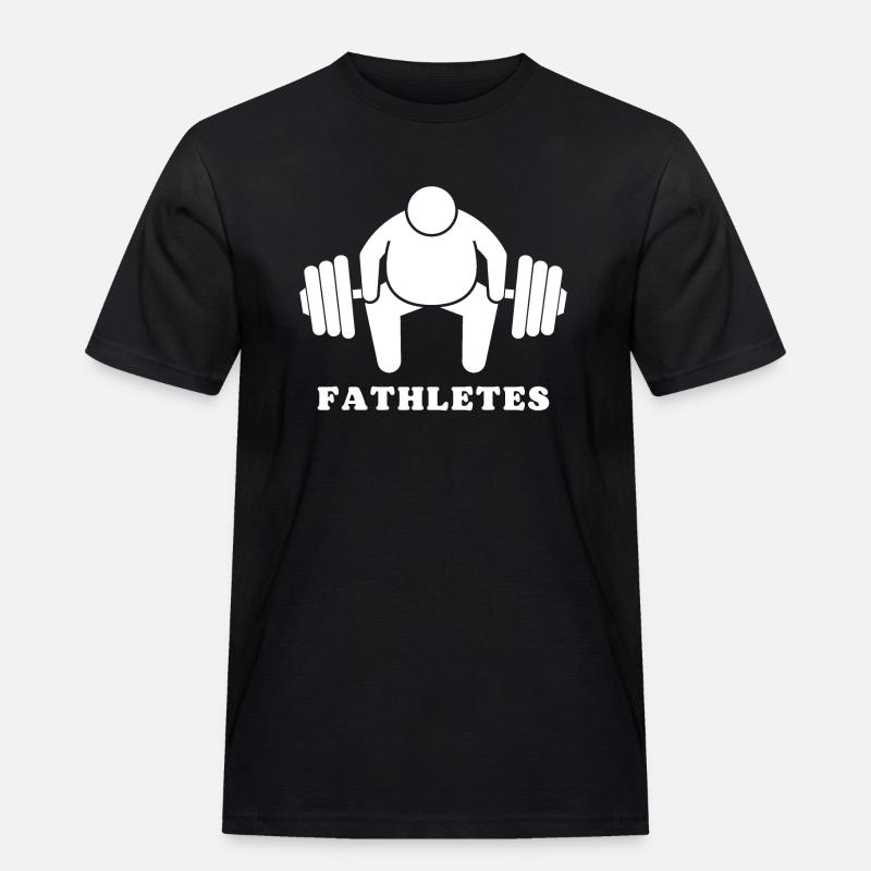 Fathletes - Männer Workwear T-Shirt - Schwarz