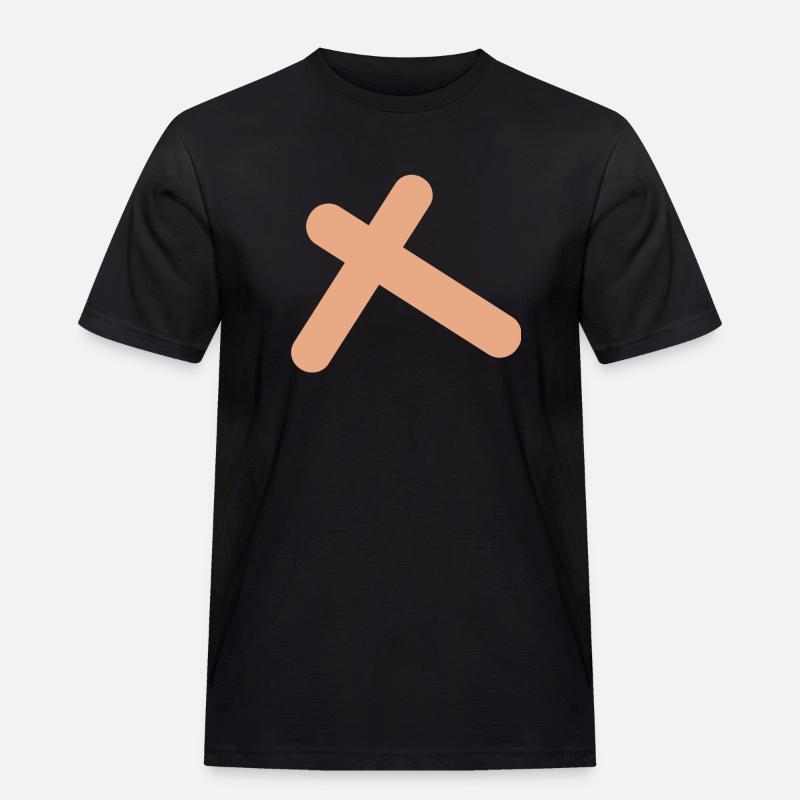 Abstract rectangular angle in beige - Men's Workwear T-Shirt - black