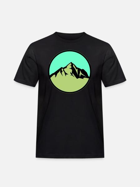 mountains - Men's Workwear T-Shirt - black