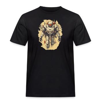 Mecha - T-shirt Workwear homme - noir - Devant - AI Model Male 178 light (178cm)