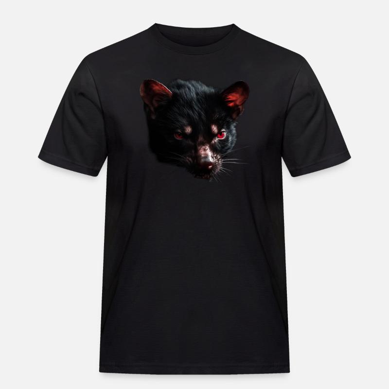 Tasmanian devil head - Men's Workwear T-Shirt - black