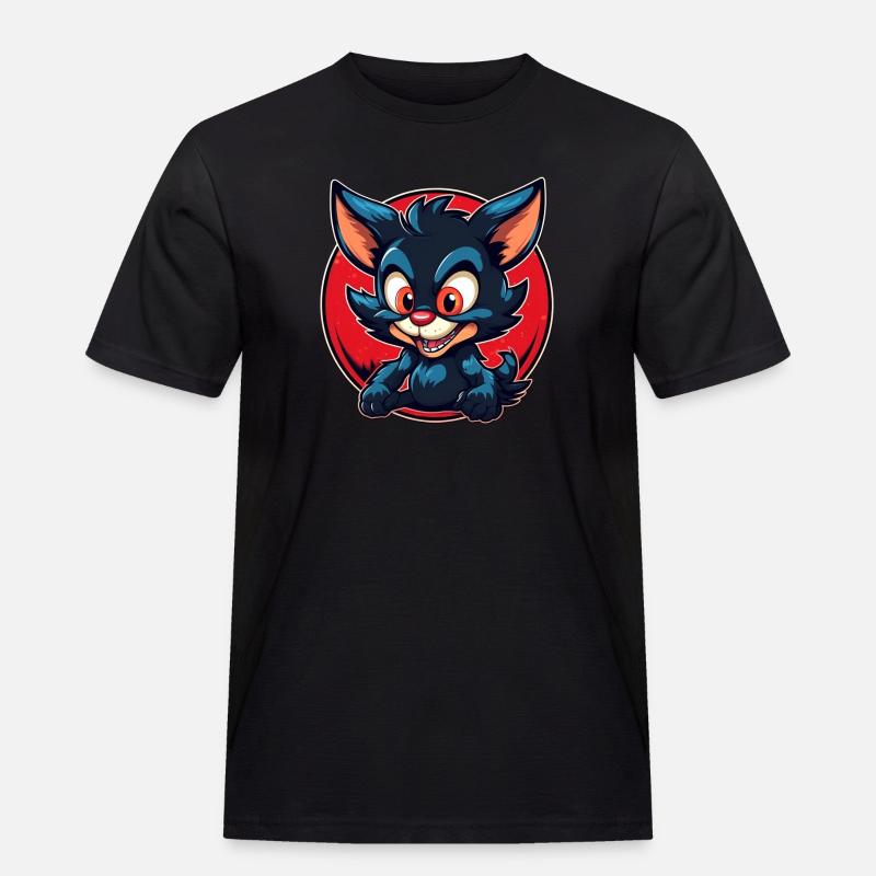 Super cute tasmanian Devil - Männer Workwear T-Shirt - Schwarz