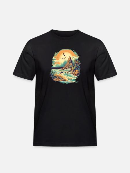 Beach - Men's Workwear T-Shirt - black
