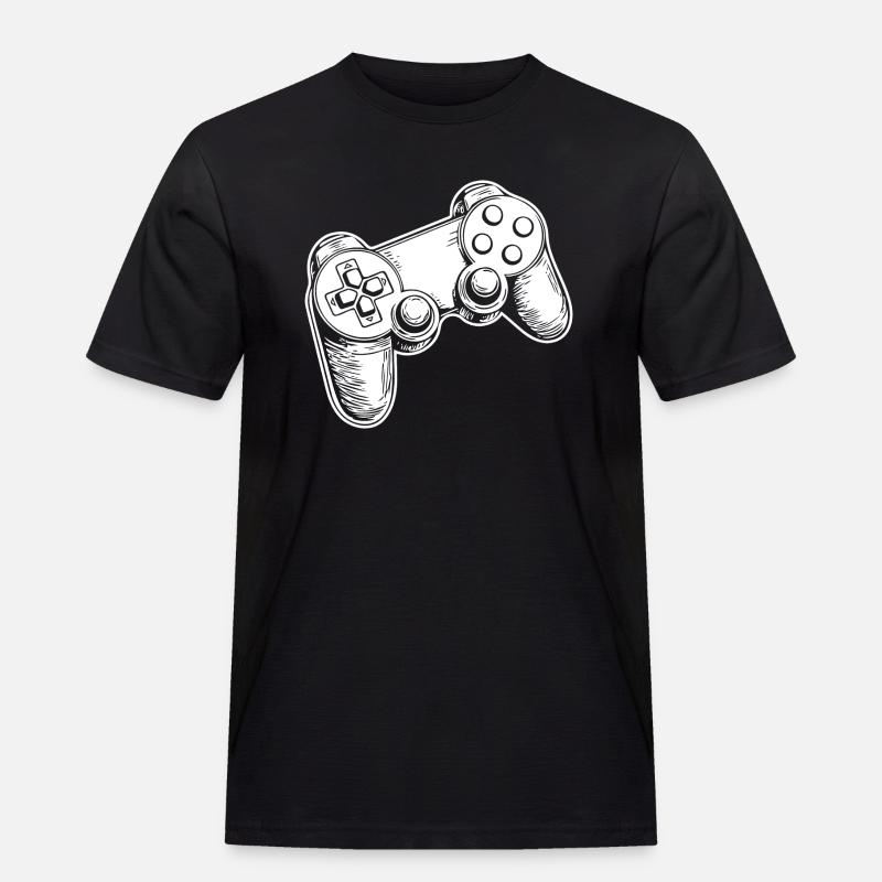 Controller Gaming Videospiele Gamepad - Männer Workwear T-Shirt - Schwarz