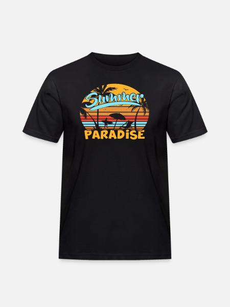 Summer Paradise - Men's Workwear T-Shirt - black