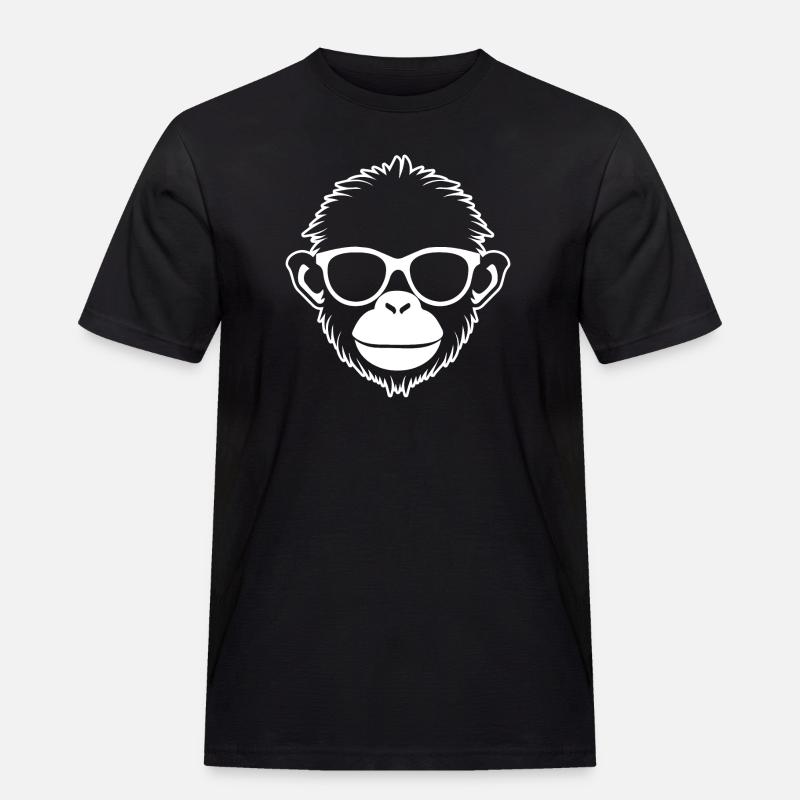 Monkey Monkey Monkey Face Jungle - Men's Workwear T-Shirt - black