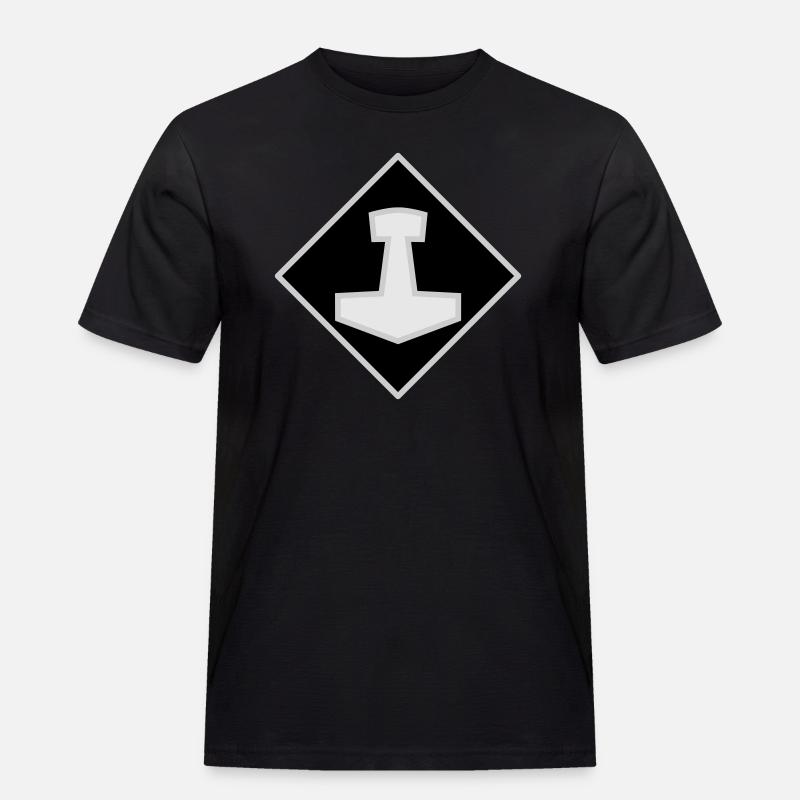 Mjölnir - Männer Workwear T-Shirt - Schwarz