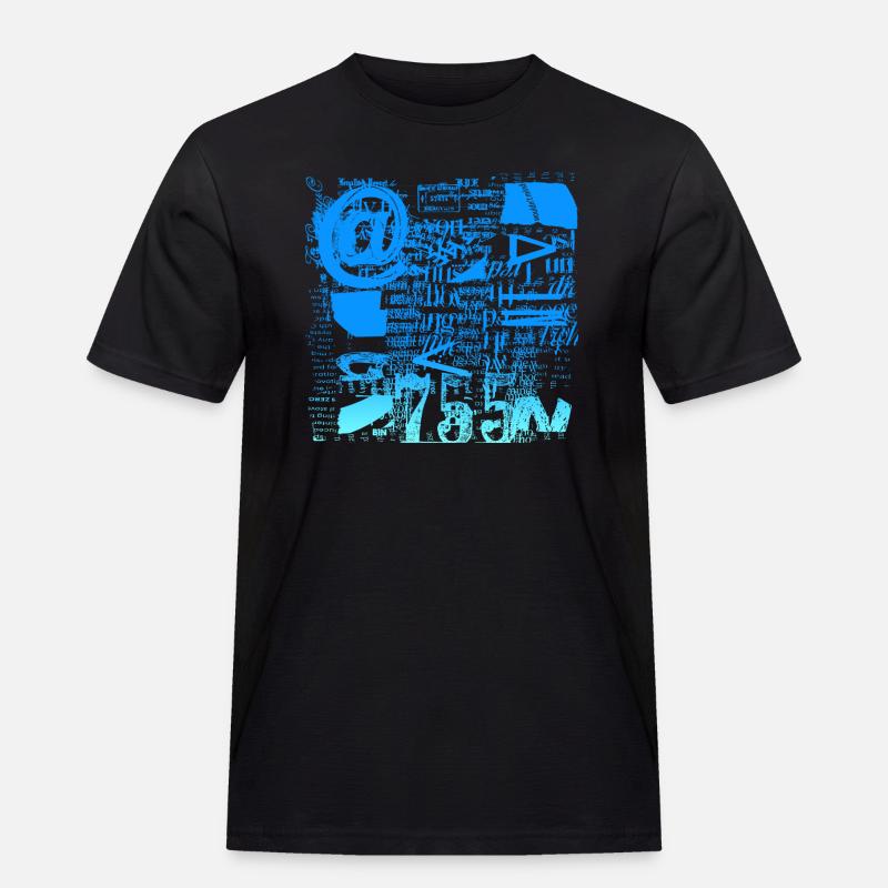 Zeitungsausschnitte Scrapbook Zeitschriften Alphabet Code - Männer Workwear T-Shirt - Schwarz