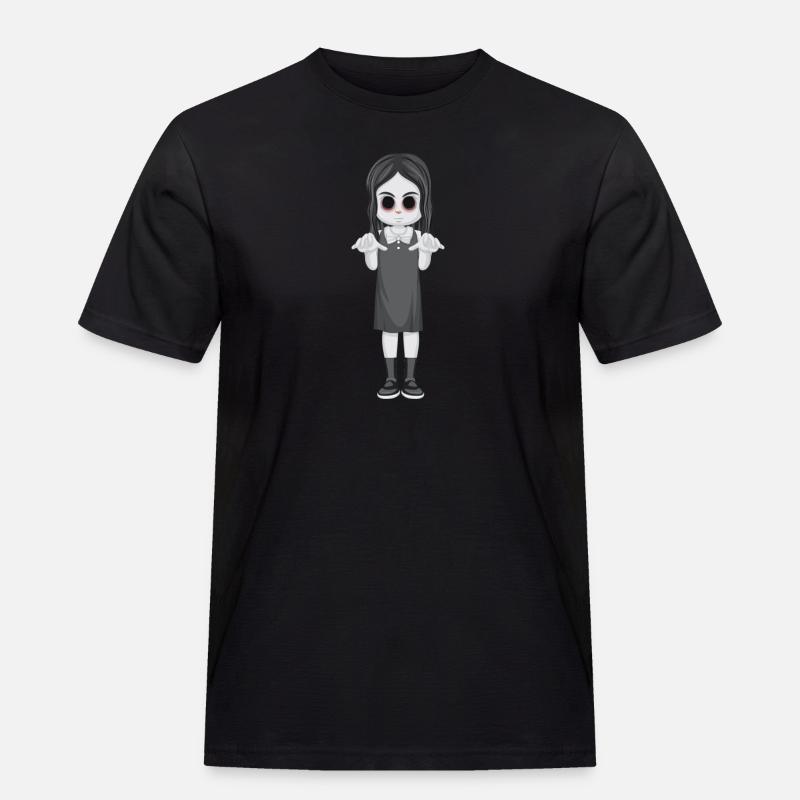 Mädchen Horror 3 - Männer Workwear T-Shirt - Schwarz