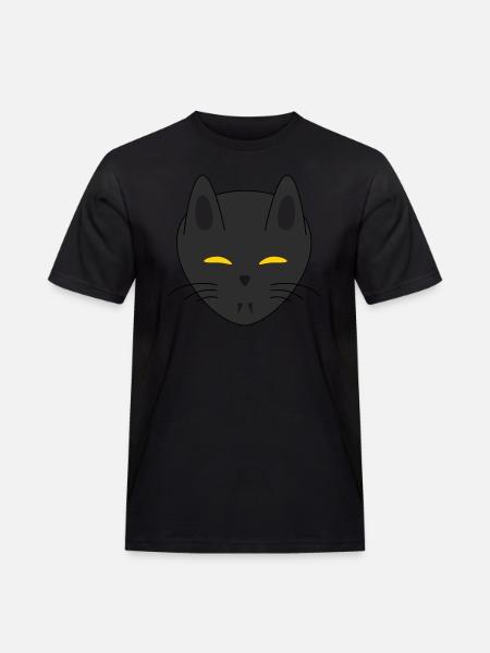 Halloween vampire cat - Men's Workwear T-Shirt - black