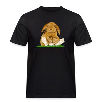 Easter Bunny - Men's Workwear T-Shirt - black - Front - AI Model Male 178 light (178cm)