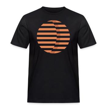 Planet - Männer Workwear T-Shirt - Schwarz - Vorne - AI Model Male 178 light (178cm)