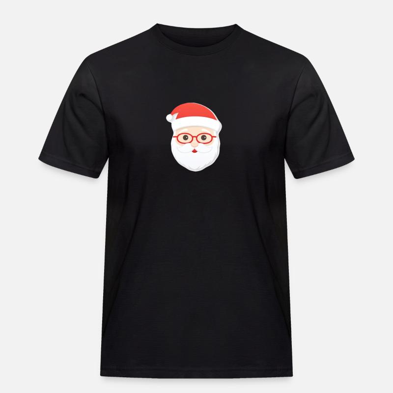 Weihnachtsmann - Illustration - Männer Workwear T-Shirt - Schwarz